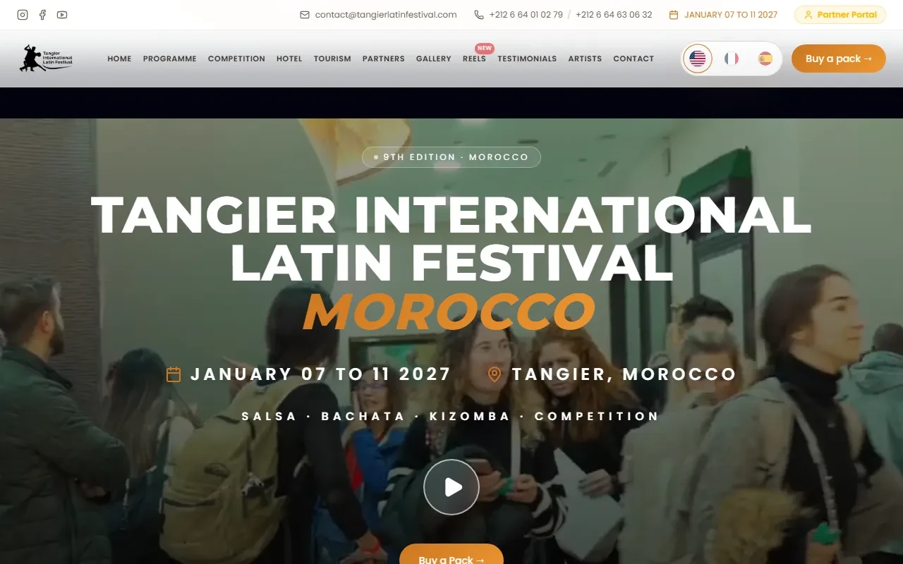 Tangier International Latin Festival website