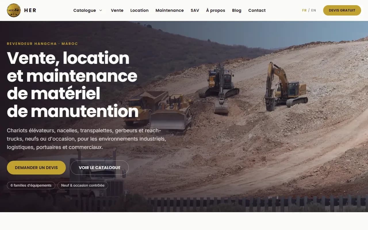 Site de HER Manutention