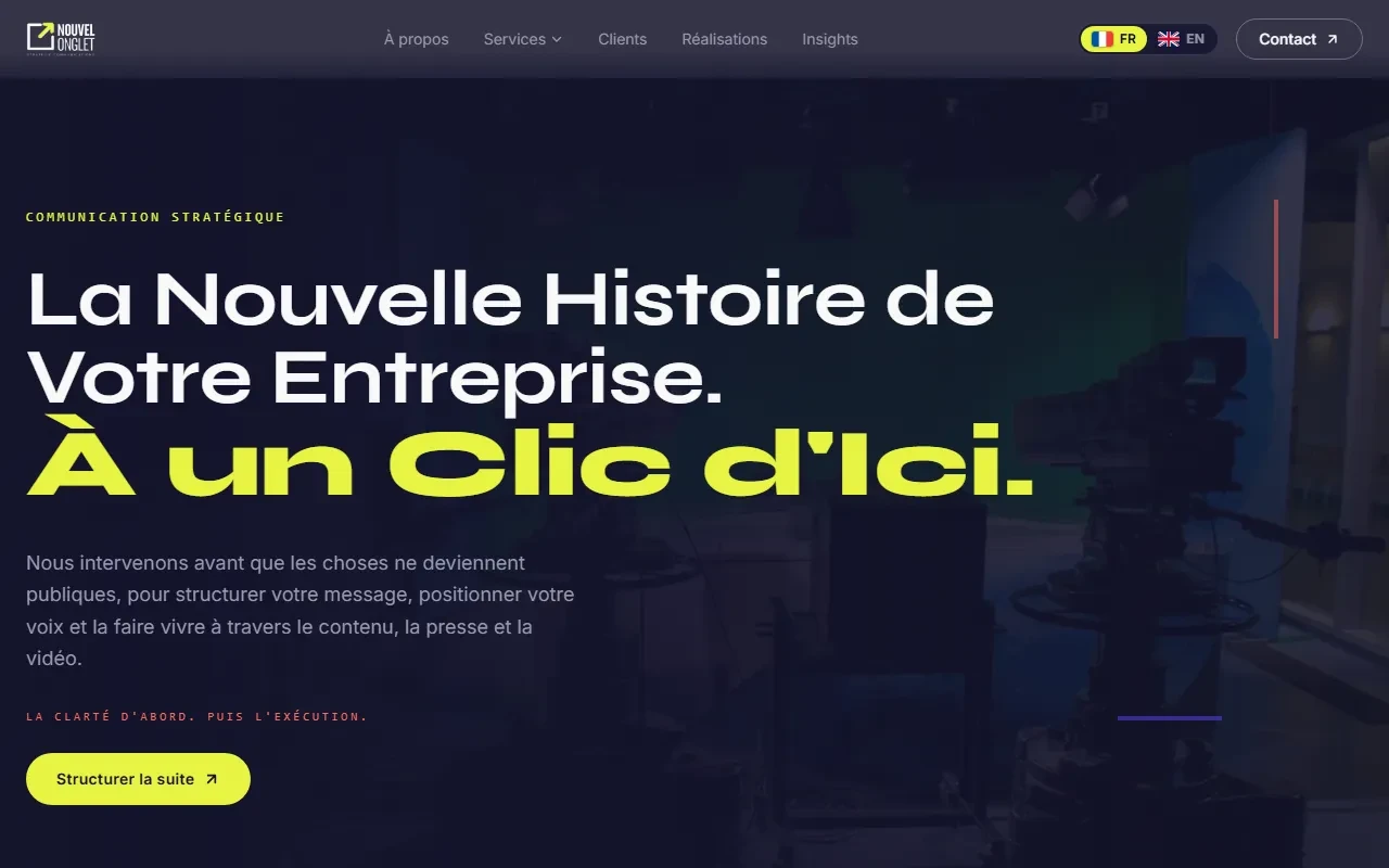Nouvel Onglet website