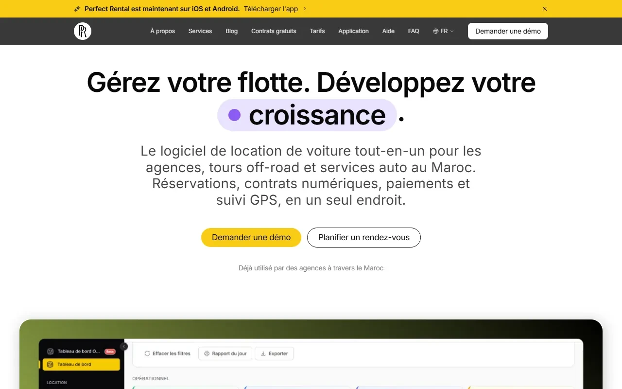 Plateforme Perfect Rental